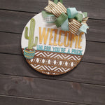 WELCOME/PRICK CACTUS DOOR HANGER