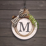 ROUND INITIAL DOOR HANGER