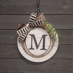 ROUND INITIAL DOOR HANGER