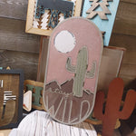 Layered Stay Wild Wall Decor