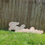 LARGE DOUBLE LAYER NAME SIGN
