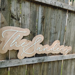 LARGE DOUBLE LAYER NAME SIGN