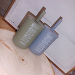 6oz PERSONALIZED SILICONE STRAW CUP