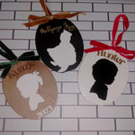 Children's Silhouette Christmas Ornament