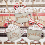 HOT COCOA CUP FAMILY ORNAMENT