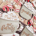 HOT COCOA CUP FAMILY ORNAMENT