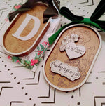 Oval floral/birth floral ornaments