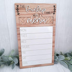 Personalized INTERCHANGEABLE Menu/To Do Sign