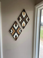 20" MOSIAC AZTEC DIAMOND DECOR