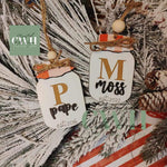 Personalized Wooden Mason Jar Ornament