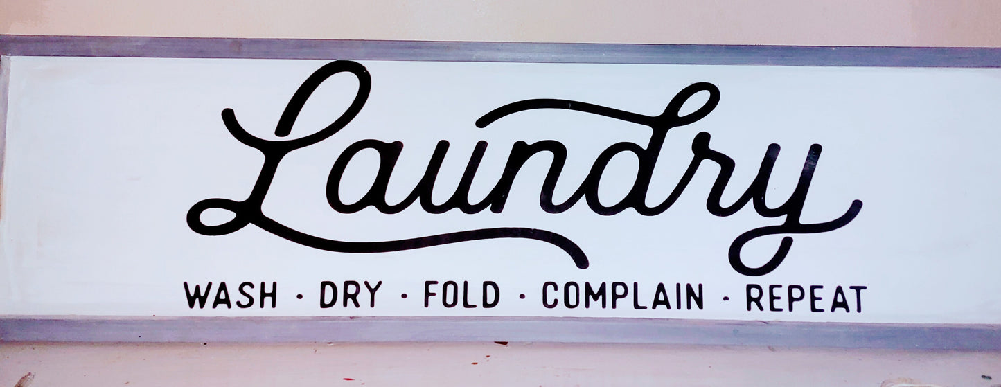 10x36" Large Laundry Sign
