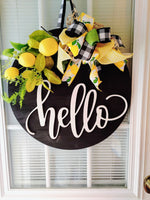 Lemon Themed Door Hanger