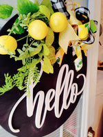 Lemon Themed Door Hanger