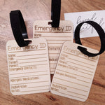 CHILD'S EMERGENCY ID TAGS