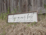 Love grows best in little houses just like this