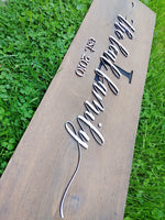 Personalized Family Name Unframed Sign