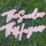 18" DOUBLE LAYER NAME DECOR - FLASH DEAL PRICING ❗
