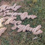 18" DOUBLE LAYER NAME DECOR - FLASH DEAL PRICING ❗