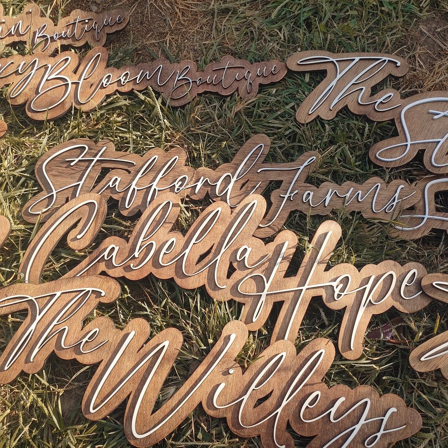 18" DOUBLE LAYER NAME DECOR - FLASH DEAL PRICING ❗