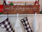 Wooden Stocking Hanger