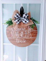 Welcome to Grandma & Grandpa's House Door Hanger