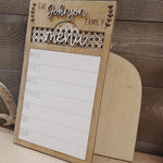 Personalized INTERCHANGEABLE Menu/To Do Sign