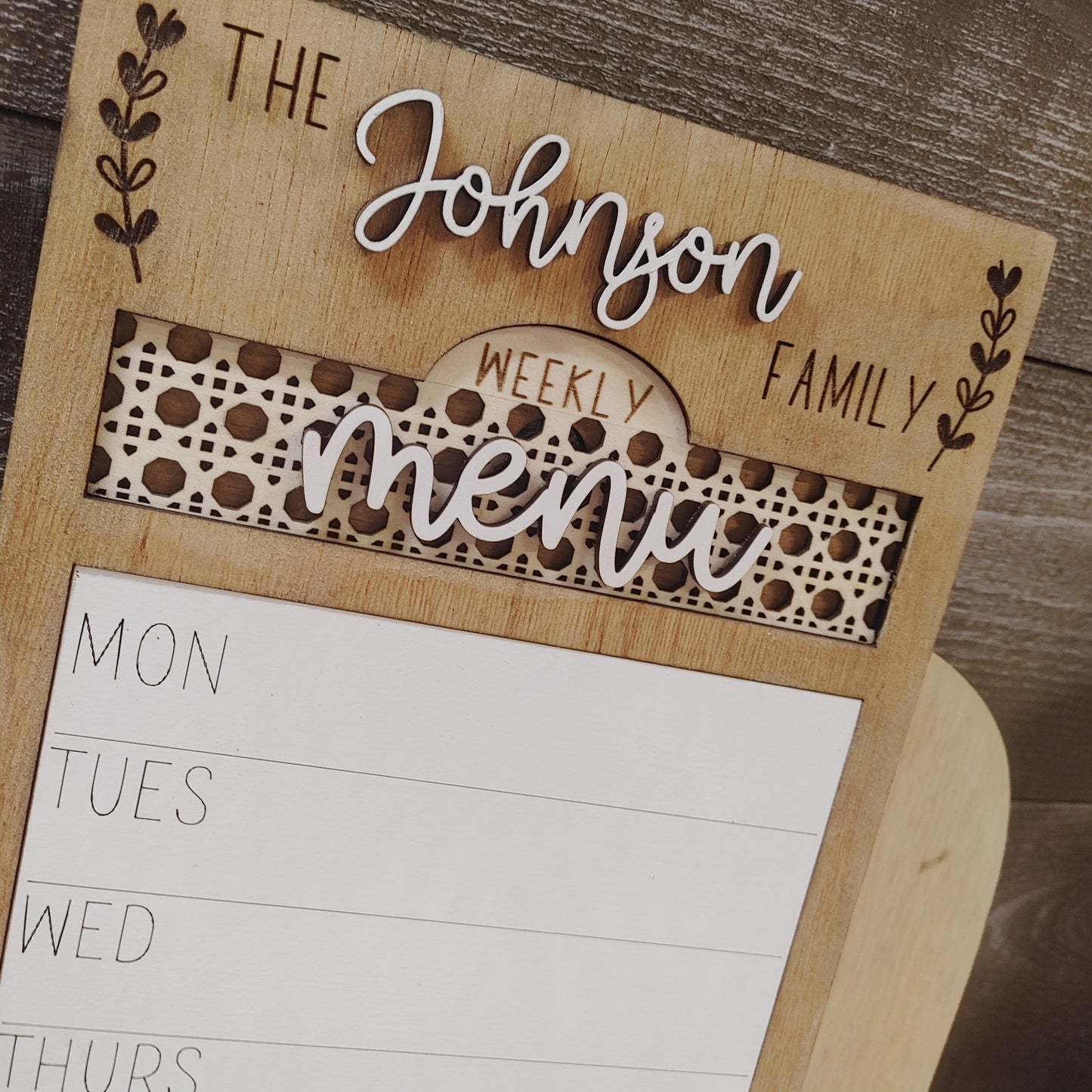 Personalized INTERCHANGEABLE Menu/To Do Sign