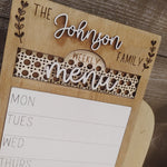 Personalized INTERCHANGEABLE Menu/To Do Sign
