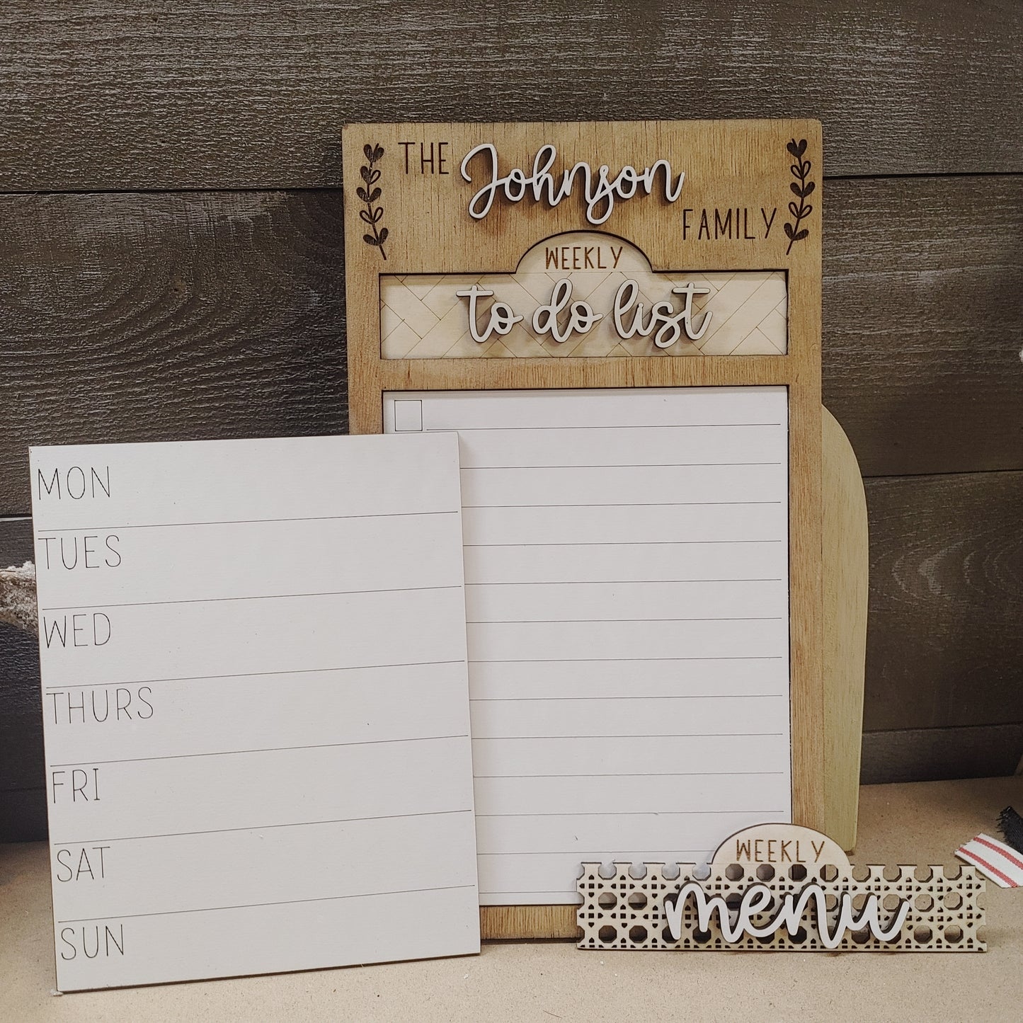 Personalized INTERCHANGEABLE Menu/To Do Sign