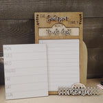 Personalized INTERCHANGEABLE Menu/To Do Sign