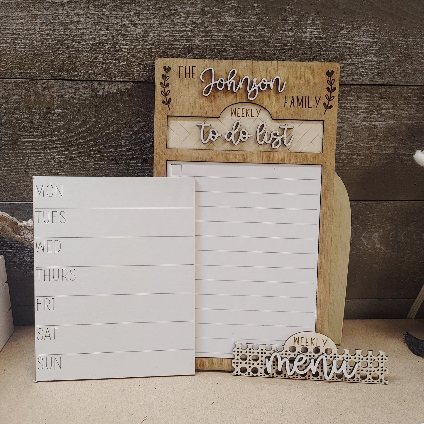 Personalized INTERCHANGEABLE Menu/To Do Sign