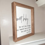 Sweet baby sign