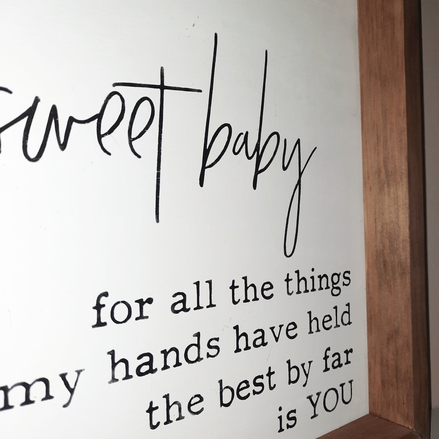 Sweet baby sign