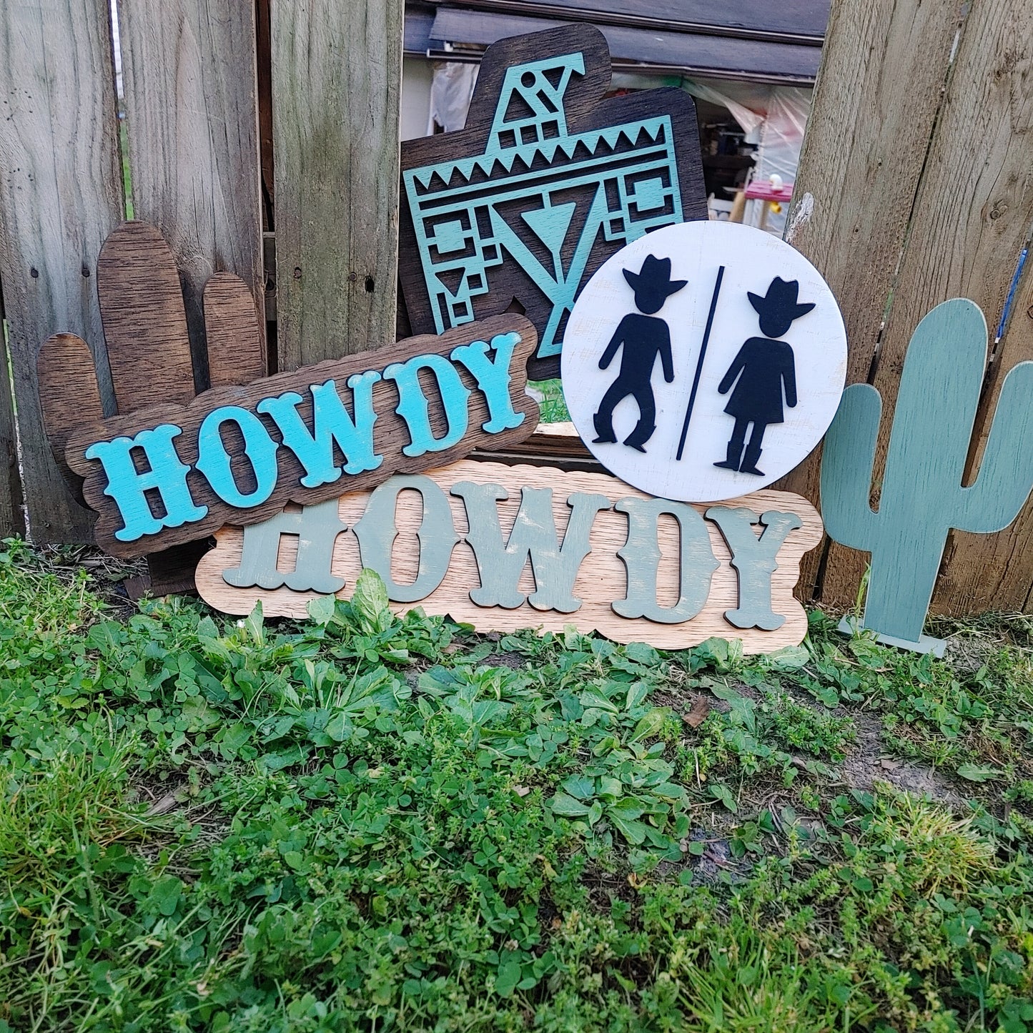COWBOY RESTROOM SIGN