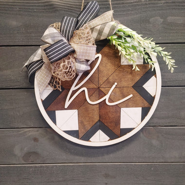 BARN QUILT/AZTEC DOOR SIGN