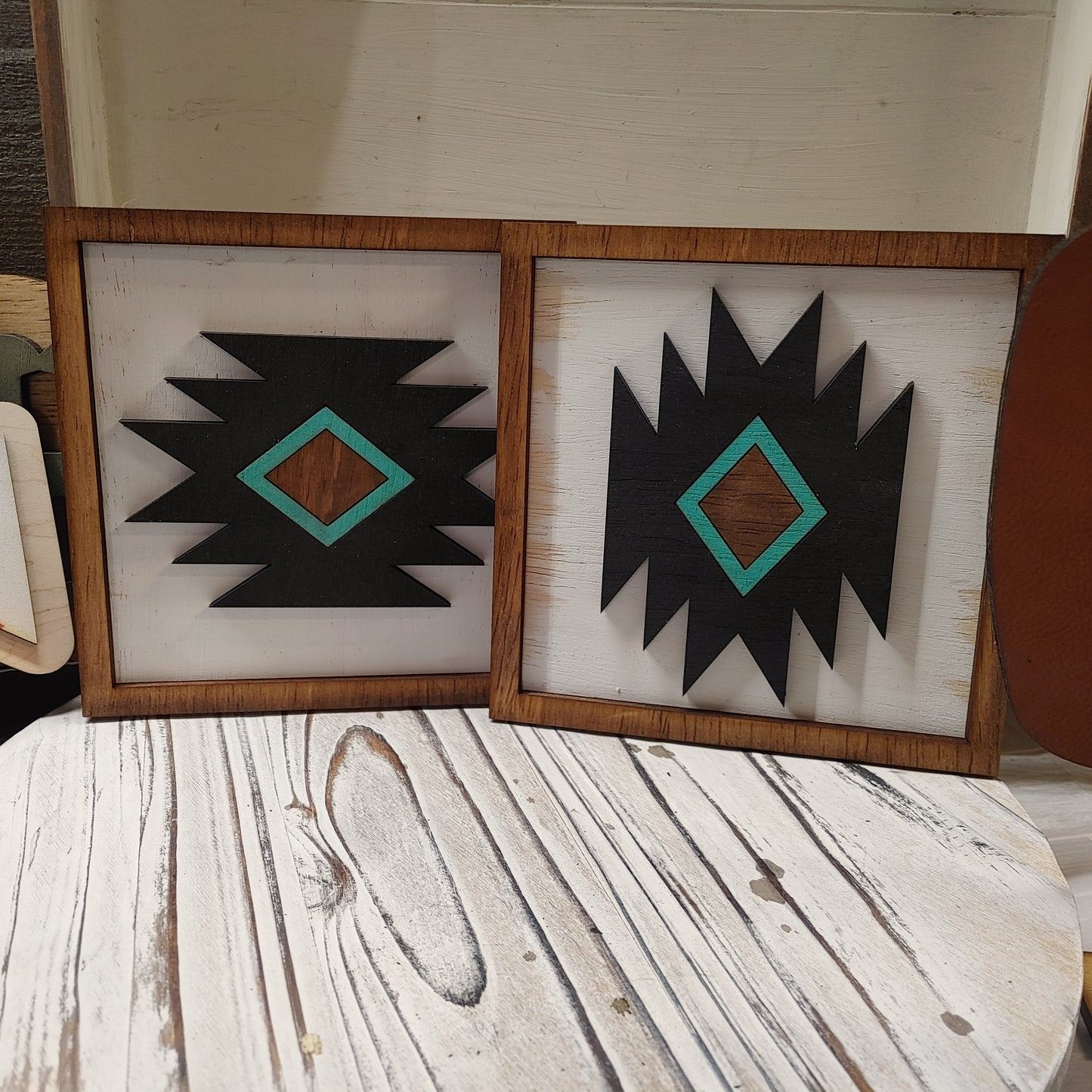 6x6" LAYERED AZTEC SIGN SET