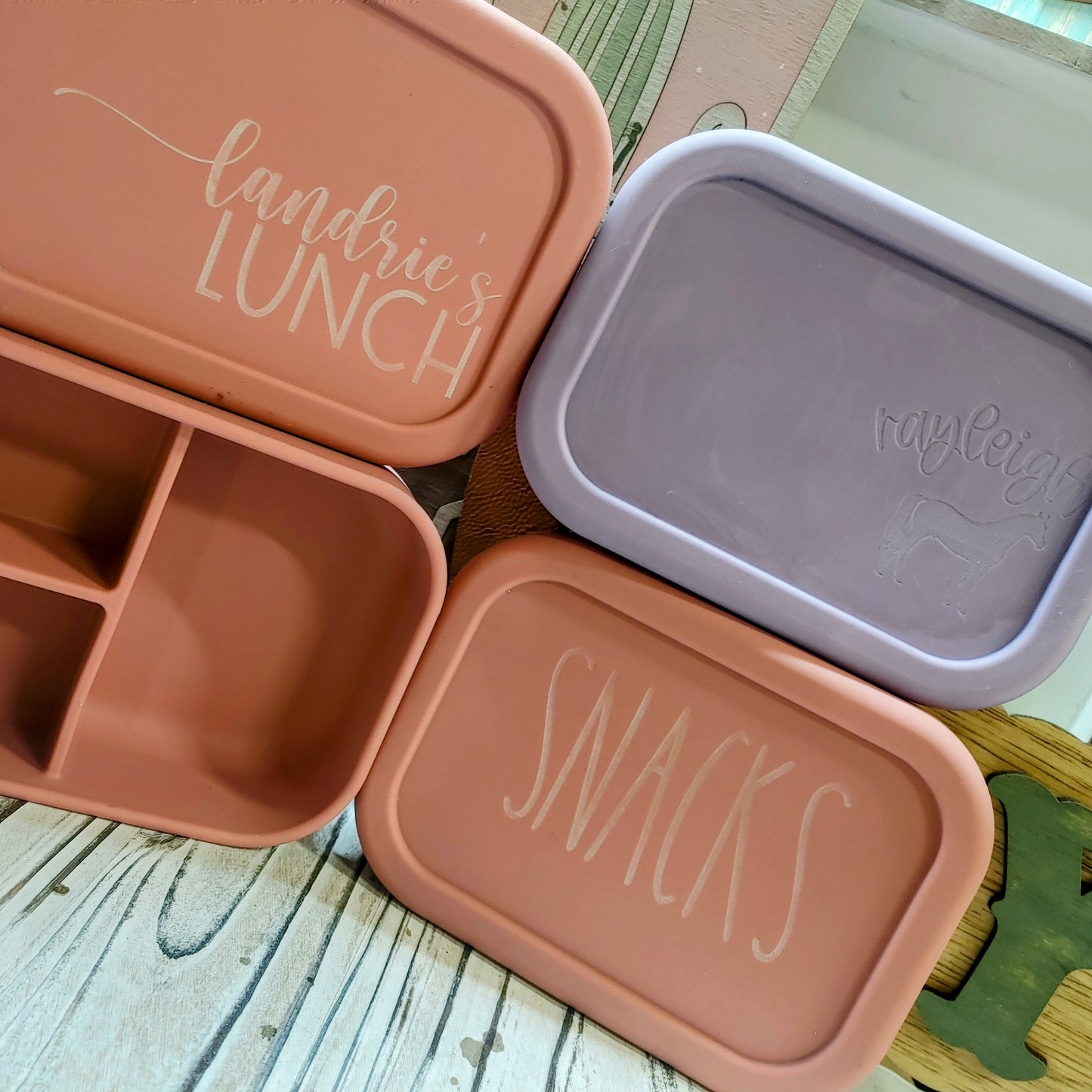 Personalized Silicone Bento Lunch Box: Personalized Lunch Box