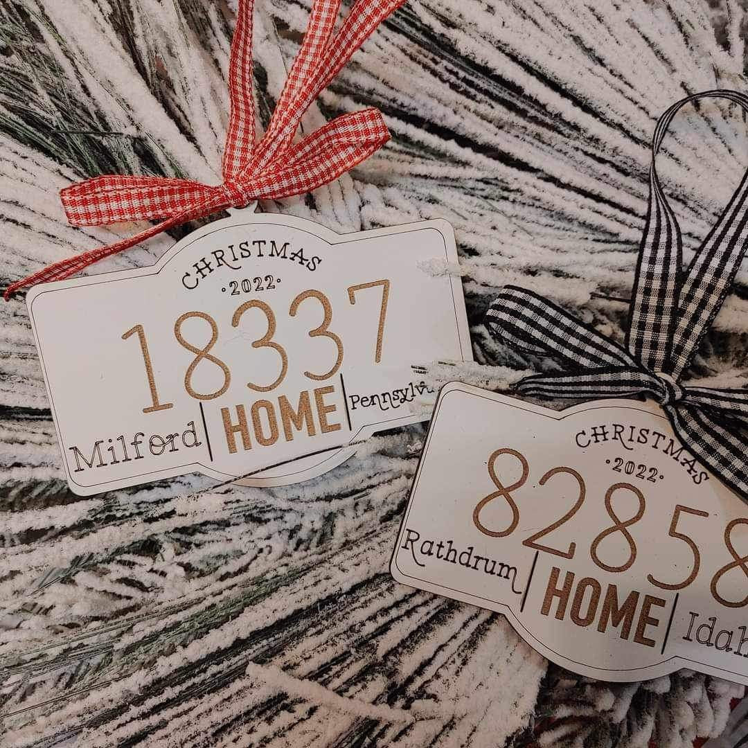 Customizable Zip Code Ornament