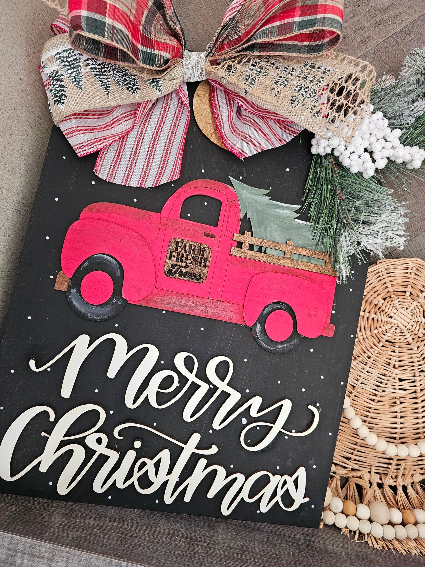 XXL CHRISTMAS TRUCK DOOR HANGER -- RTS