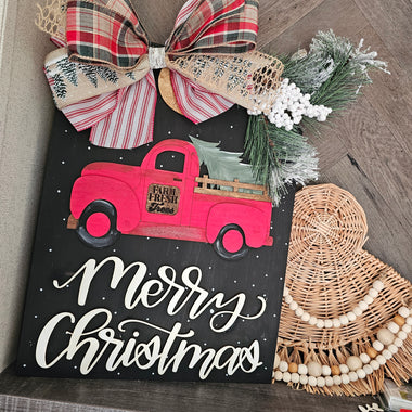 XXL CHRISTMAS TRUCK DOOR HANGER -- RTS