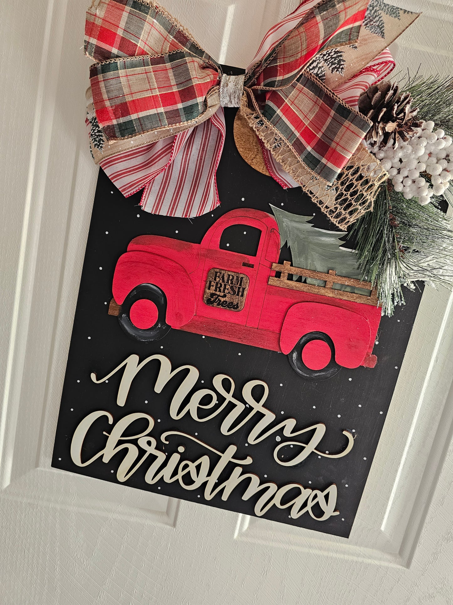 XXL CHRISTMAS TRUCK DOOR HANGER -- RTS