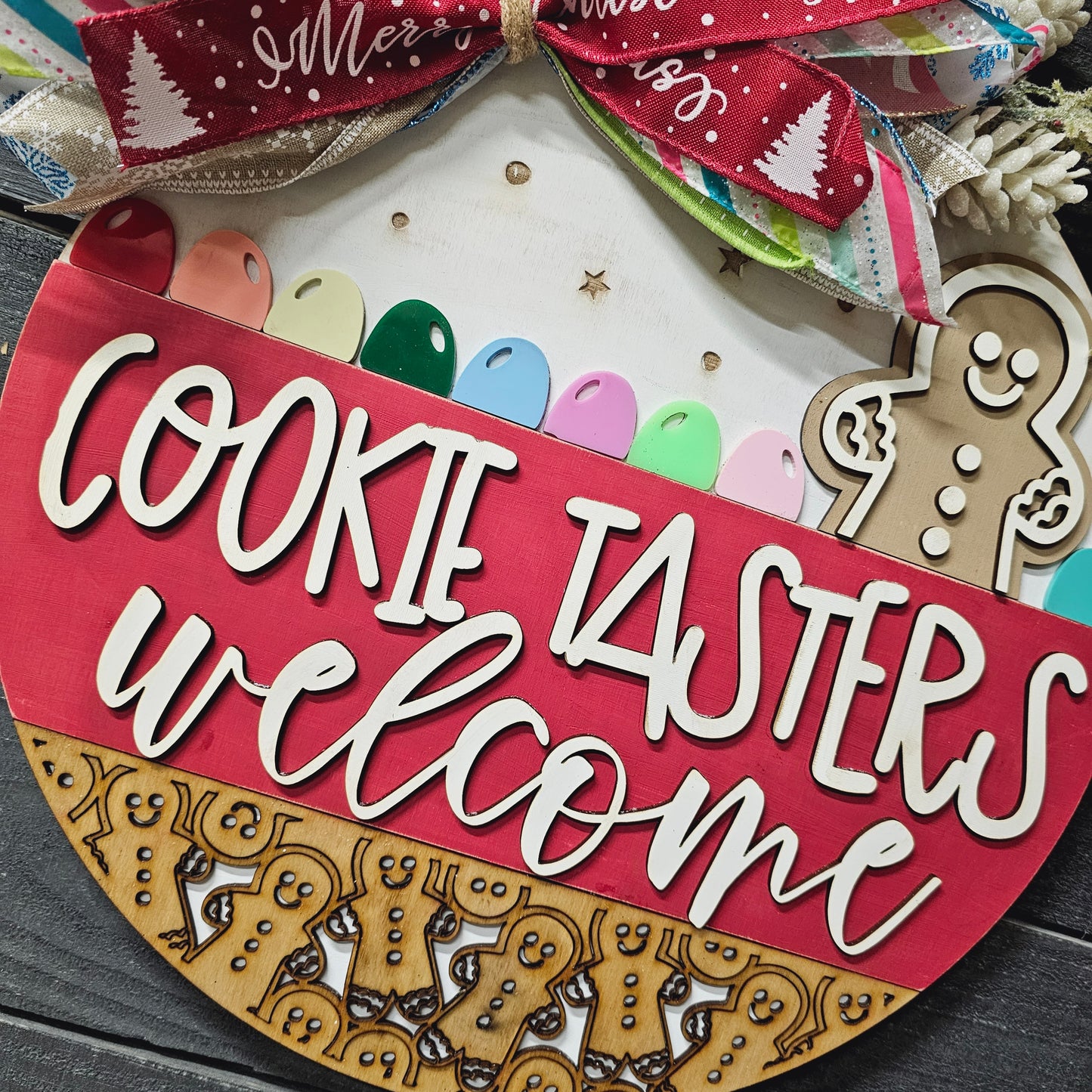 Ready to Ship -- COOKIE TASTERS WELCOME DOOR HANGER