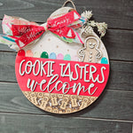 Ready to Ship -- COOKIE TASTERS WELCOME DOOR HANGER