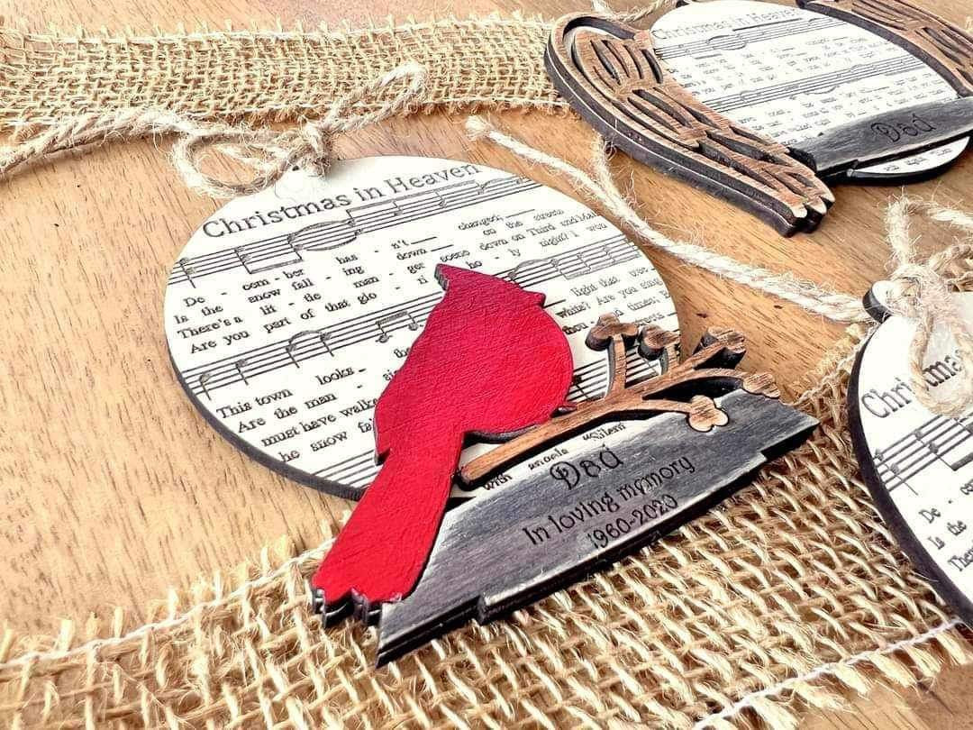 Christmas in Heaven memory ornament
