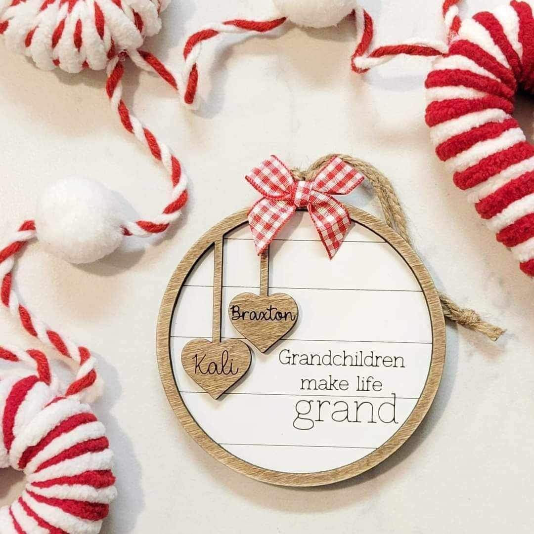 Grandkids Make Life Grand Ornament