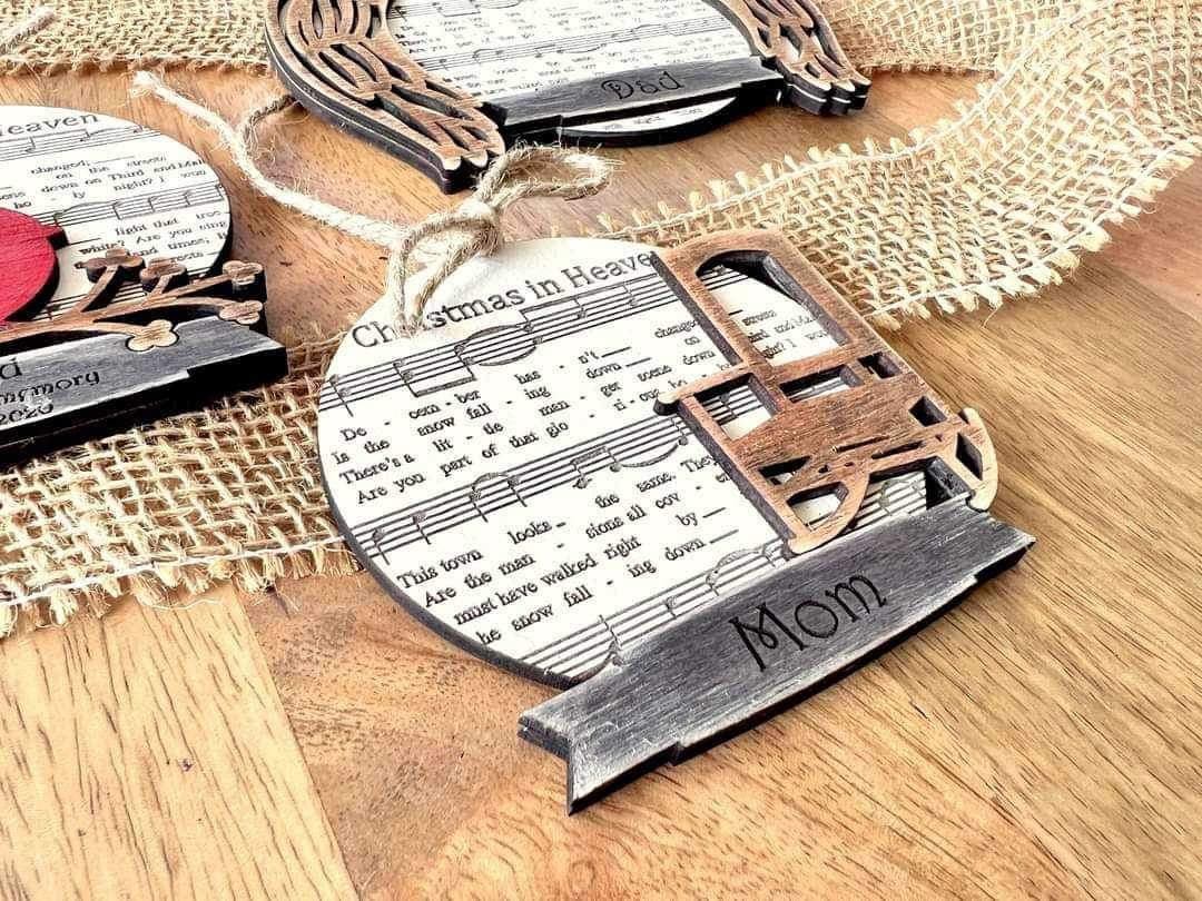 Christmas in Heaven memory ornament