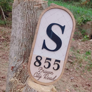 Oval Address Signs