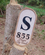 Oval Address Signs