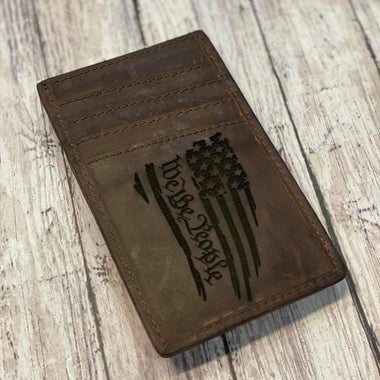 Genuine Leather MONEY CLIP wallets