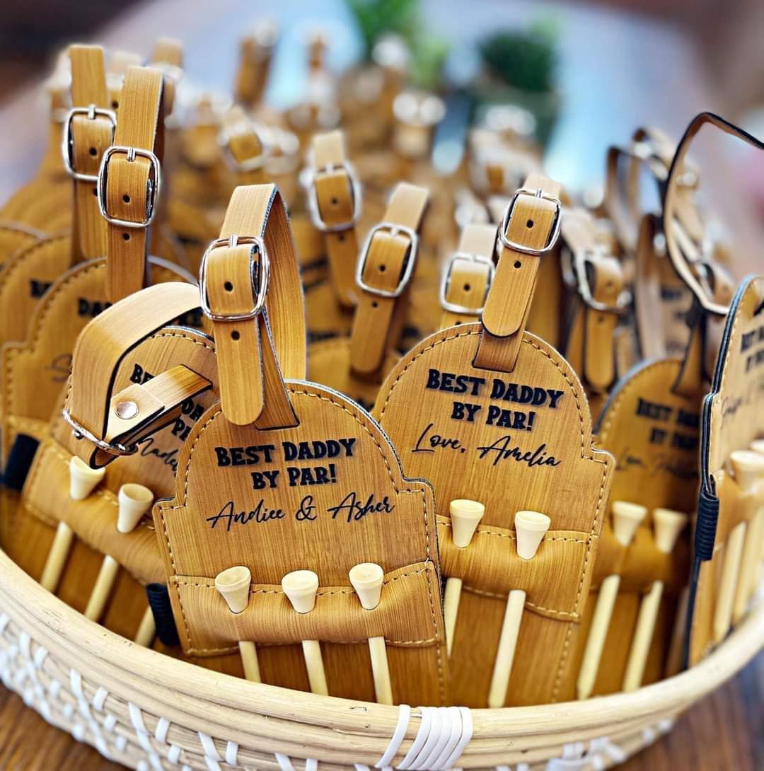 Golf Tee Holders + Golf Bag TAG